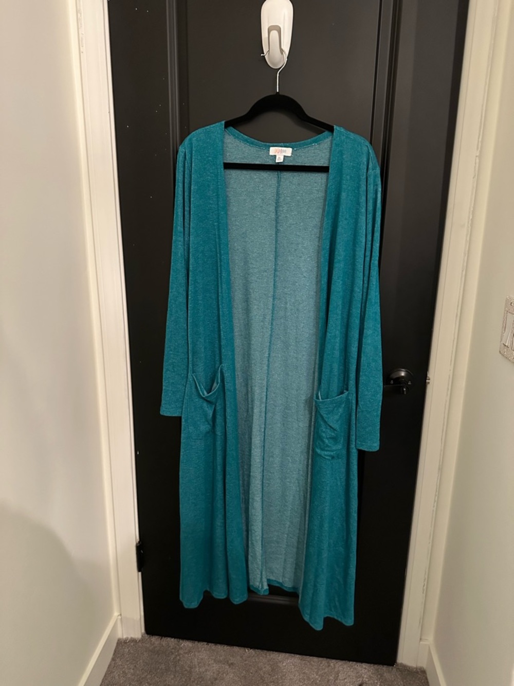 LuLaRoe Emerald Green Knit Open Cardigan “The Sarah”